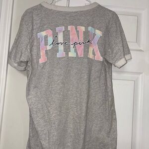 PINK Victoria's Secret tie dye pastel tee shirt